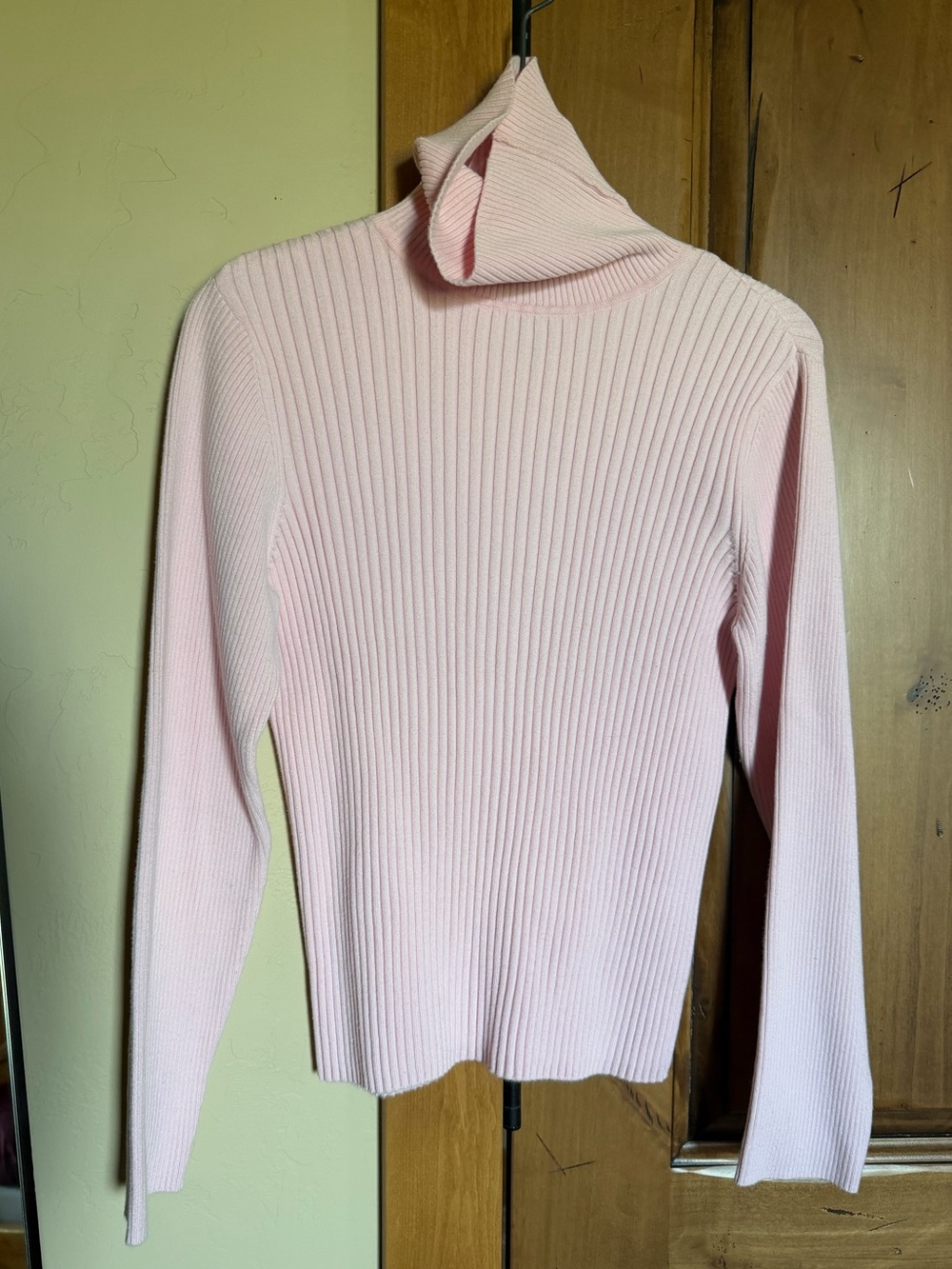 Charter Club 100% Cotton Pink Ribbed Turtleneck